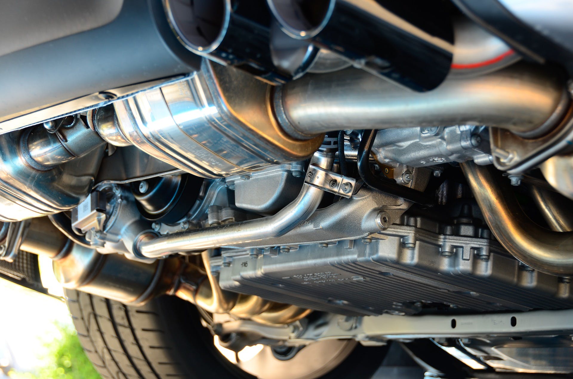 Steel car exhaust system