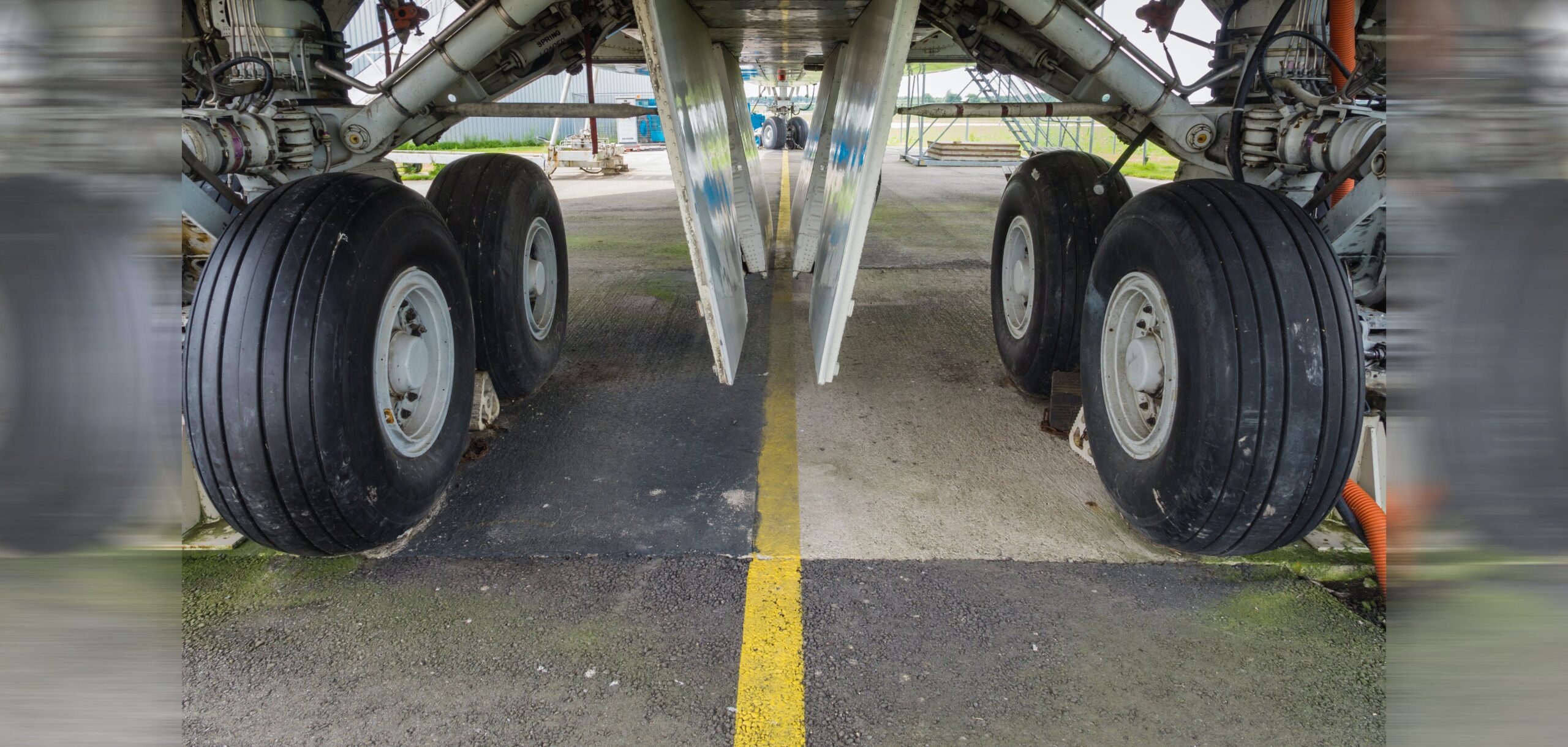 Undercarriage Of Jumbo Jet